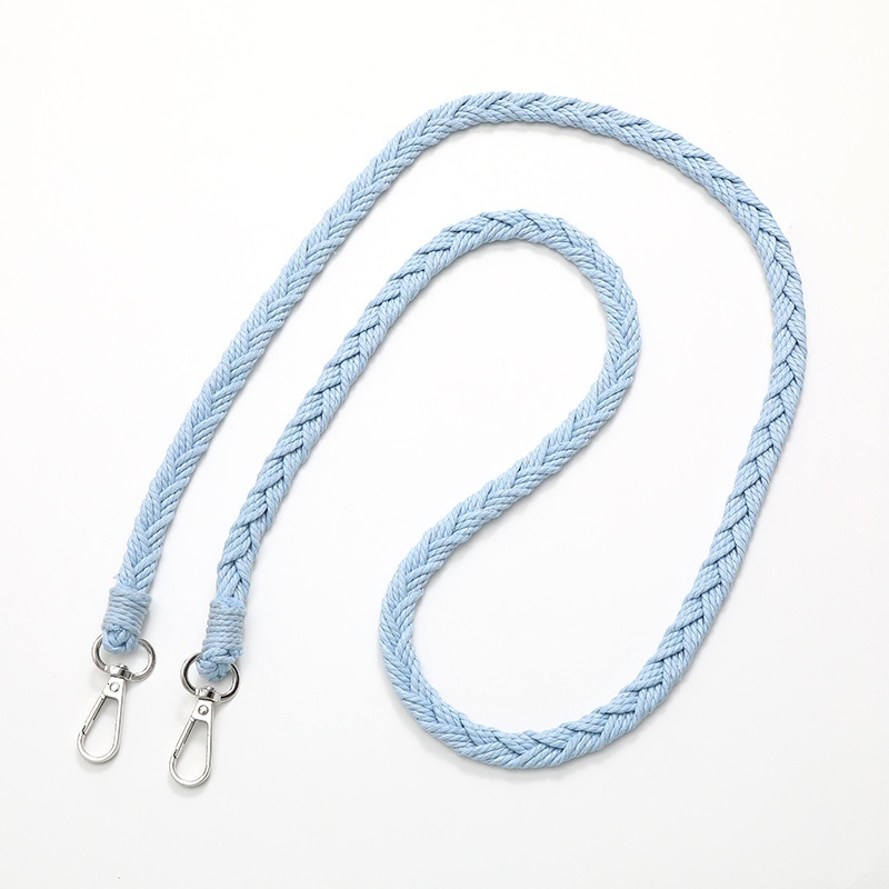 Yilian's new Korean version hand woven rope crossbody phone case hanging pendant simple and versatile shoulder strap anti loss chain