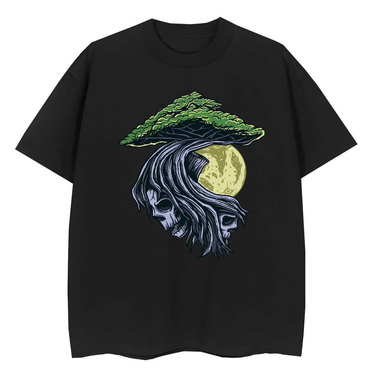 New Arrival T Shirts Women 100% Cotton 230g O Neck Short Sleeves Daily Outfit skull Unisex Tshirts High quality Plus Size Custom Polos
