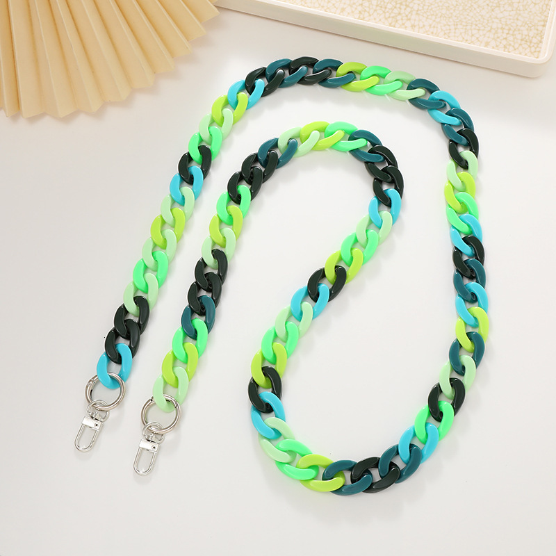 Yilian Jewelry New 21mm High Brightness Acrylic Bag Phone Case Hanging Pendant Single Cross Shoulder Chain