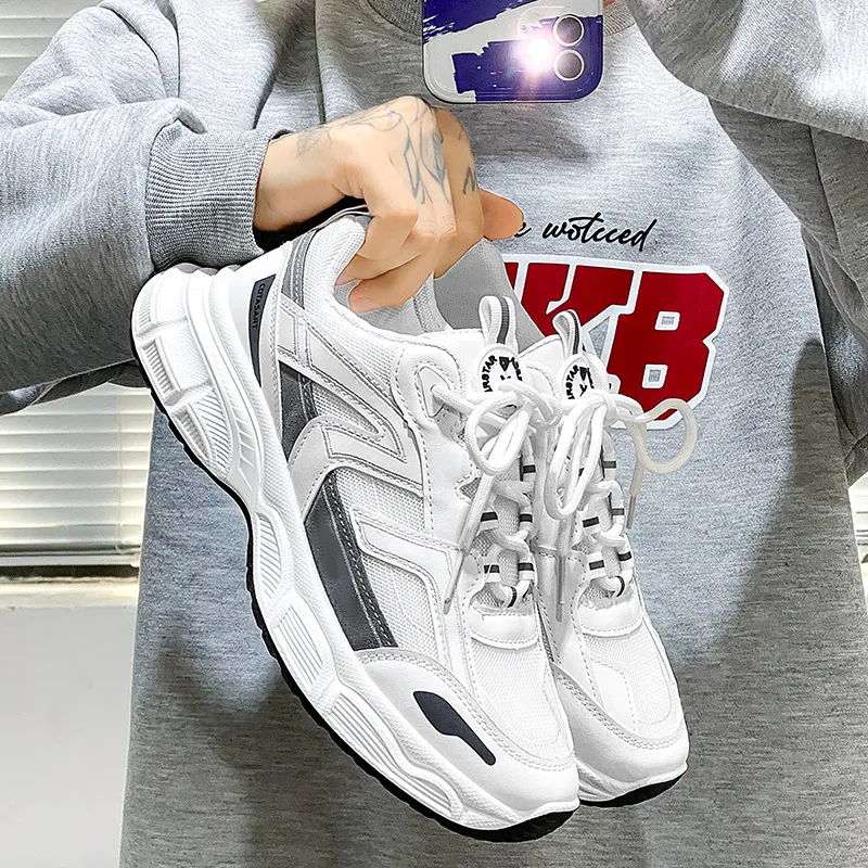 Free shipping shoes for men 2024 summer new sports shoes student fashion trend versatile casual shoes anti slip breathable wear-resistant running shoe