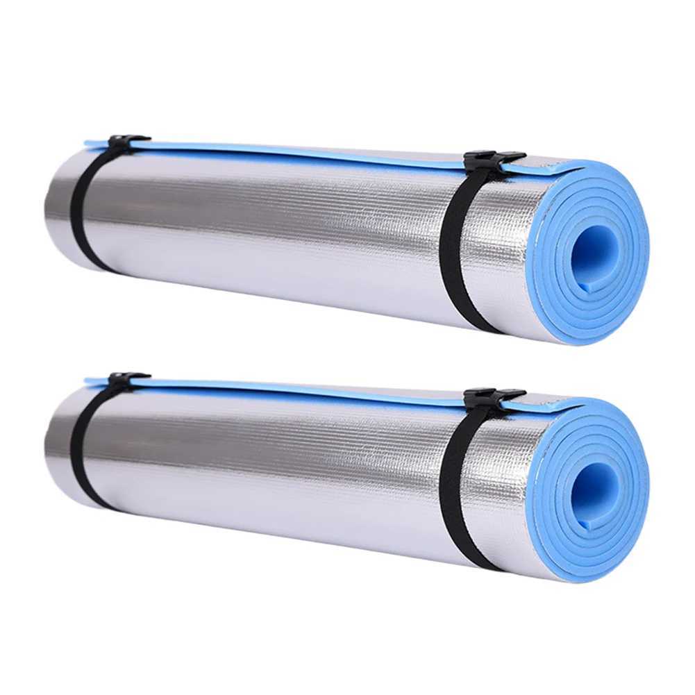 Waterproof yoga mat aluminum film exercise mat thick camping picnic mat portable multifunctional fitness exercise mat W240906