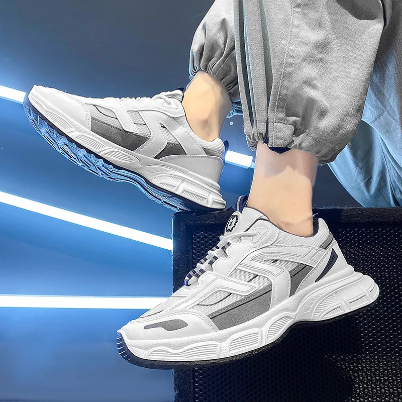 Free shipping shoes for men 2024 summer new sports shoes student fashion trend versatile casual shoes anti slip breathable wear-resistant running shoe