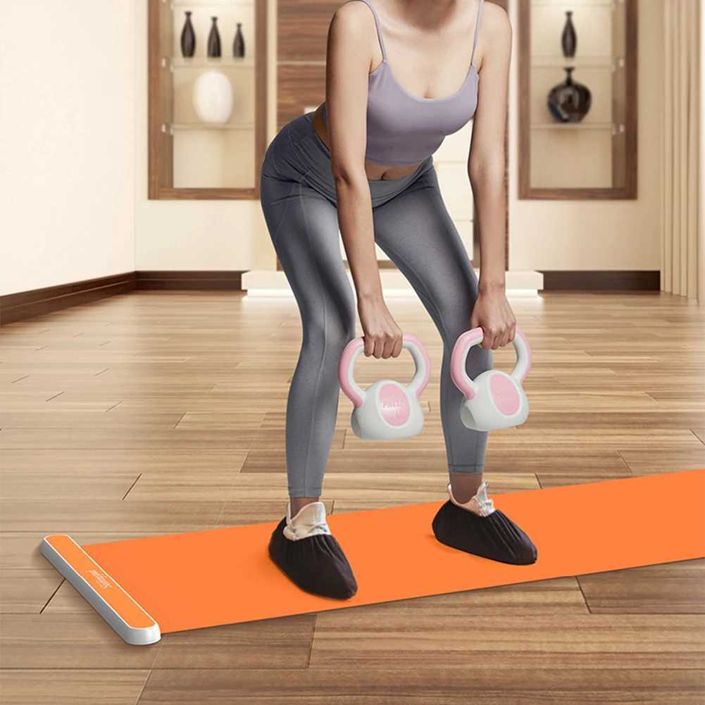 180/200cm yoga slider pad sports skateboard core sports running skateboard leg training board fitness mat W240906