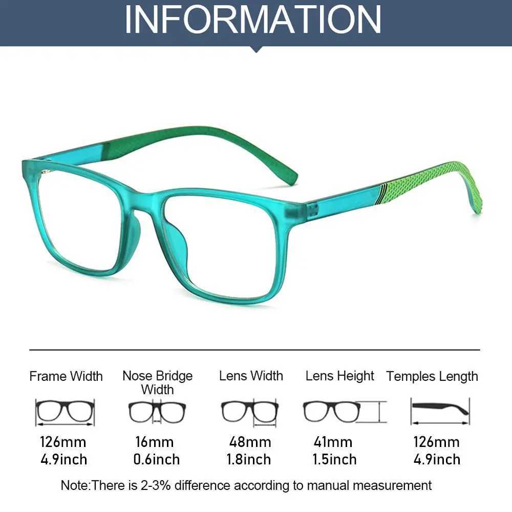 New TR90 anti blue light glasses for 2024 ordinary glasses childrens radiation protection childrens computers ultra light frame glasses W240906