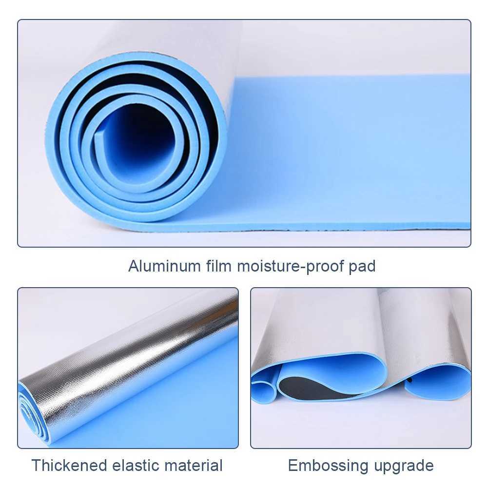 Waterproof yoga mat aluminum film exercise mat thick camping picnic mat portable multifunctional fitness exercise mat W240906