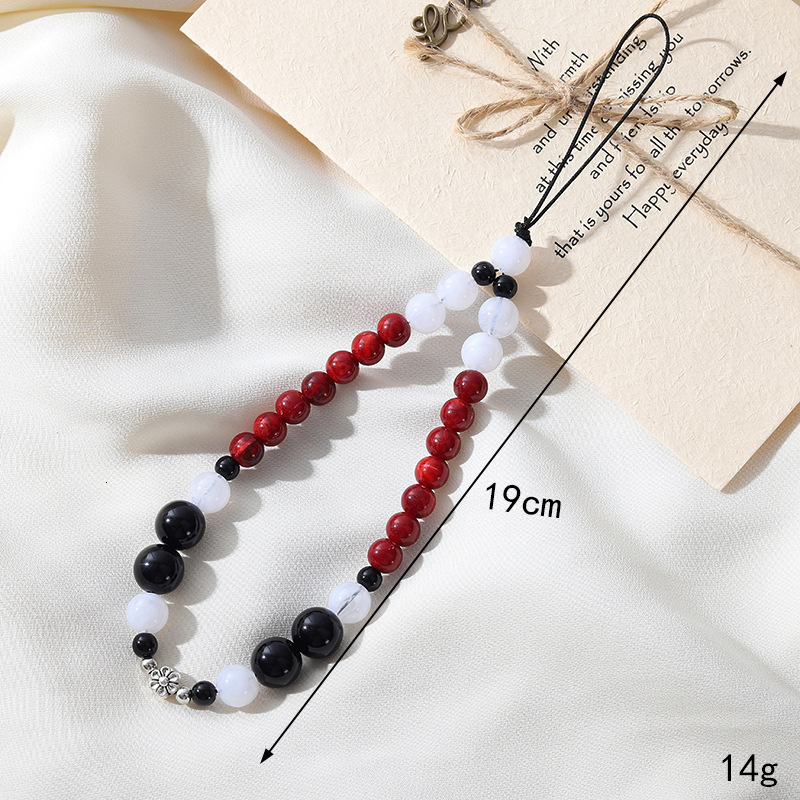 Ins new purple jade crystal bead chain, Chinese style CCD camera, mobile phone rope, hanging chain for women