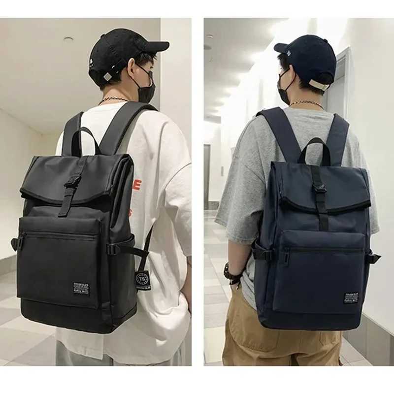 CMM 2024 Student Schoolbag Simple Men s Casual Travel Bag Lightweight Large 15 6 Inch Laptop Backpack for Men Easy Carry Luggage 240907