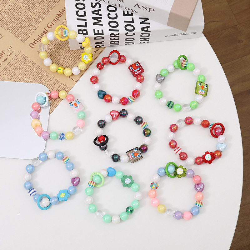 Yilian New Girl Heart Sweet Japanese and Korean Versatile Loli Handmade Pendant Dreamy Personalized Bracelet Phone Chain