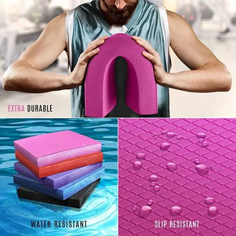 33 * 40cm TPE yoga mat soft balance pad waterproof pad coach gym Pilates block fitness knee pad 6cm thick balance board W240906