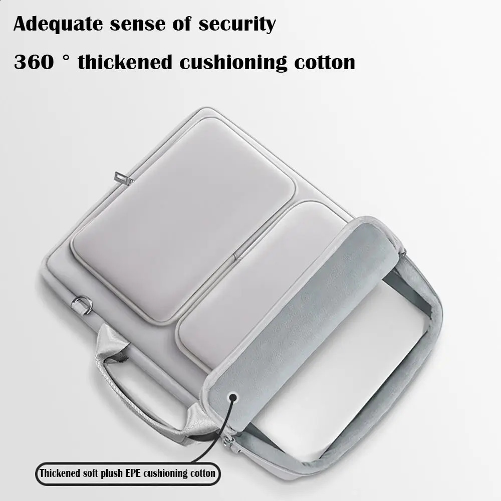 15 inch laptop shoulder bag shockproof business tablet case large capacity waterproof suitable for /// 240903