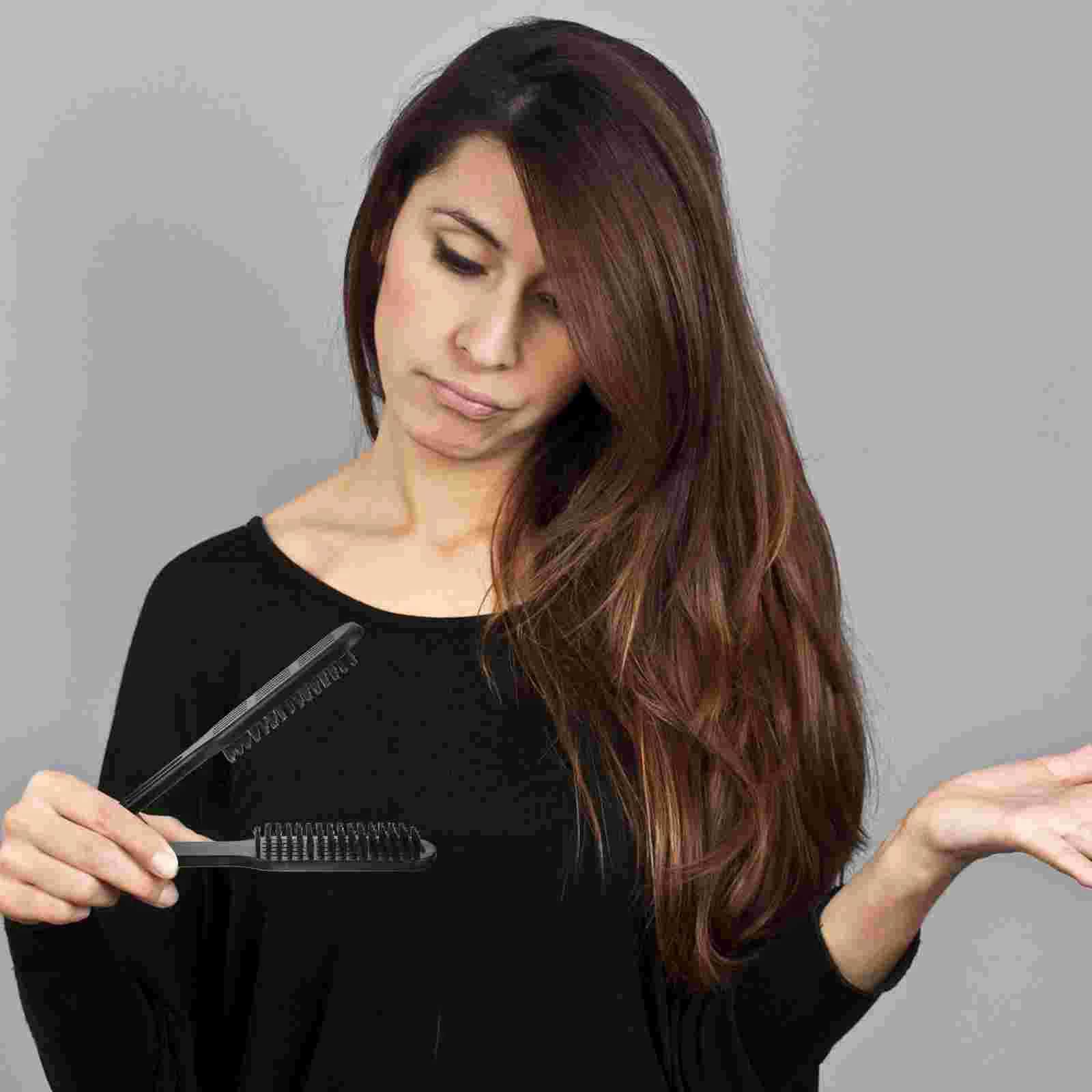 Hair Combs Clamp Straightening Straightener Pocket Double Sided Black Straighteners Hairdressing Styling ManXJ241016