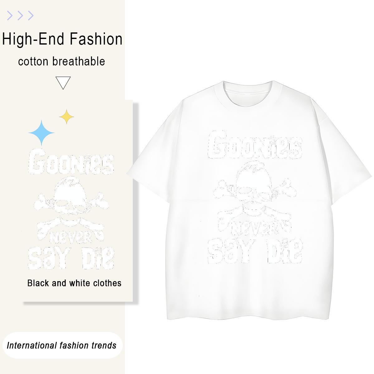2024 DIY Women T Shirts 230g Pure Cotton Short Sleeve O-Neck Sports Casual skull Couples T Shirts Female Custom Printed Clothes