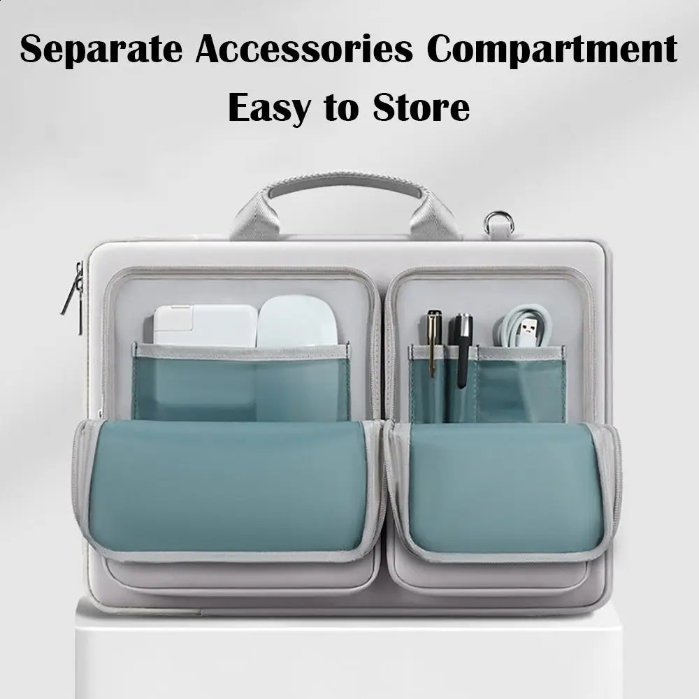 15 inch laptop shoulder bag shockproof business tablet case large capacity waterproof suitable for /// 240903