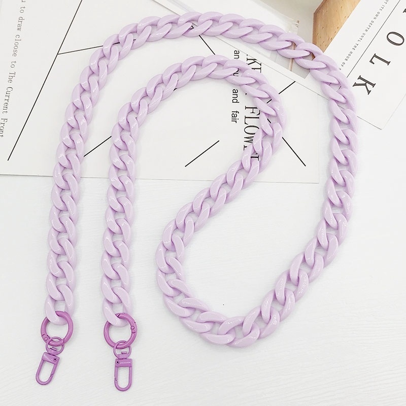 Yilian Jewelry New Color Acrylic Phone Handmade Bag Weaving with Diagonal Cross Chain