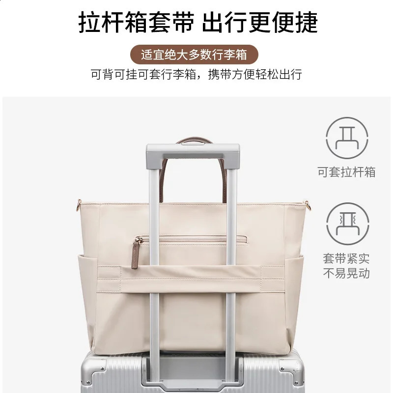 15.6-inch large capacity computer bag for women handbag one shoulder cross body business briefcase 240903