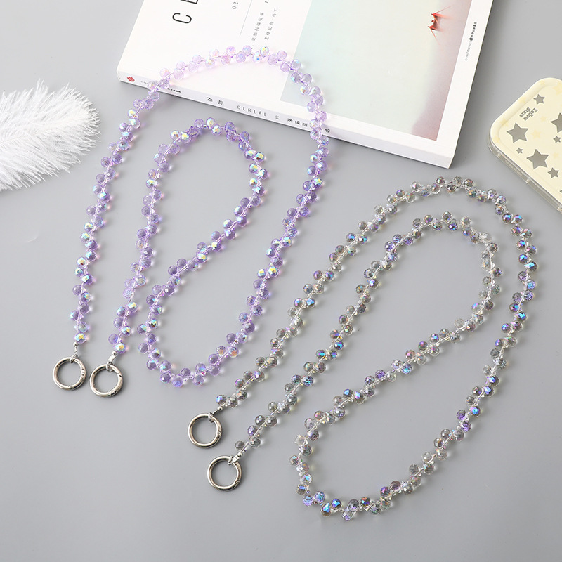 Yilian's new colorful water droplet crossbody exquisite single shoulder bag chain accessories phone case hanging pendant
