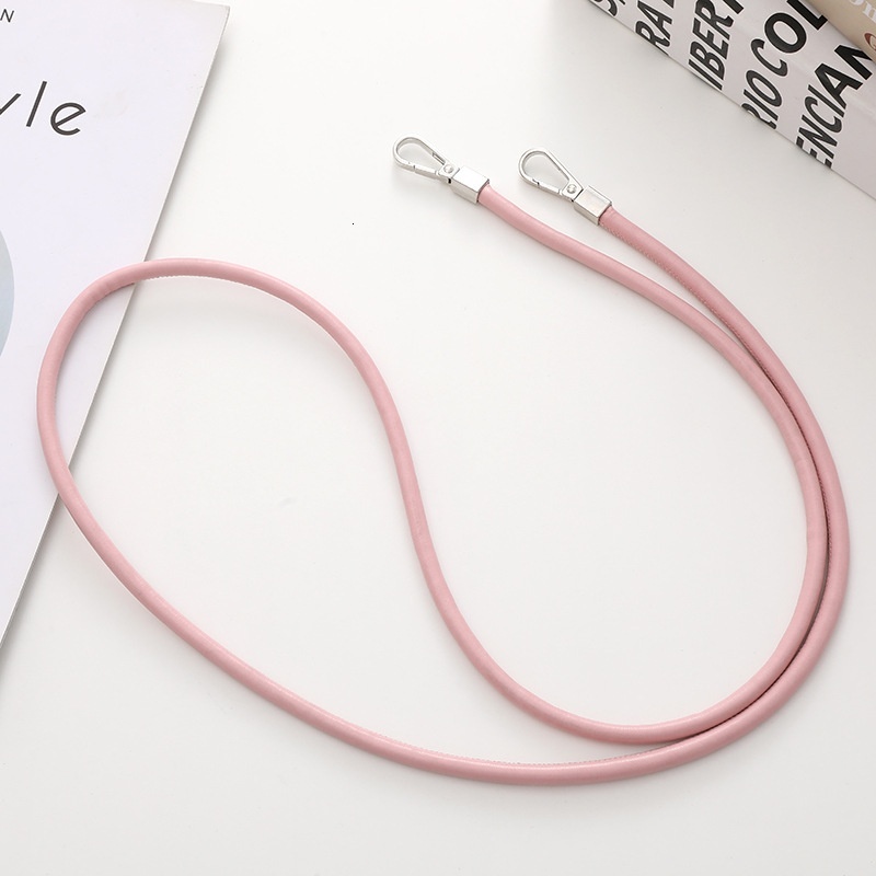 Yi Lian's new product, 6mm leather round crossbody case, accessory, anti drop phone chain, hanging rope for women