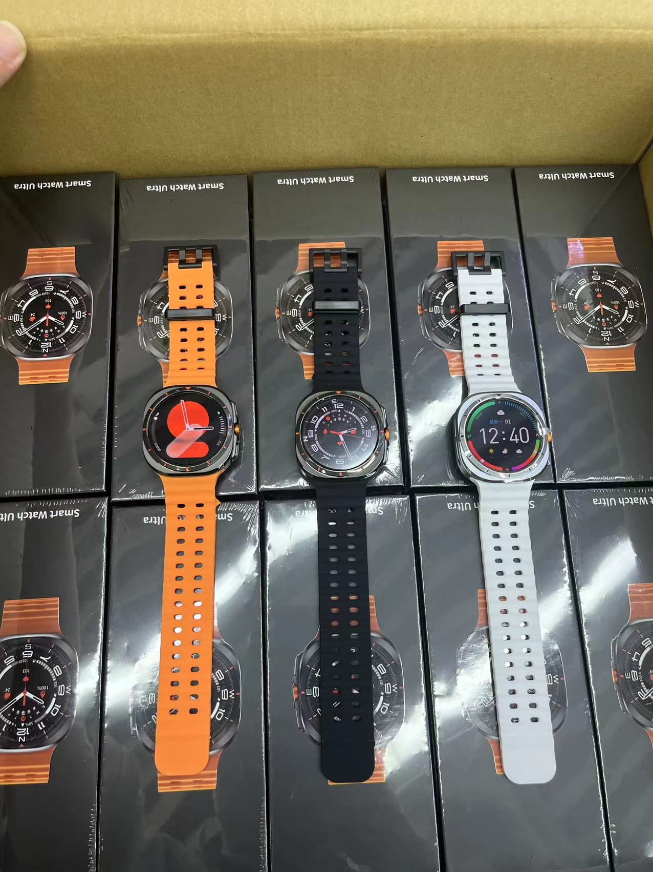 W7 Ultra Smart Watch HD Amoled 1.5-inch Screen Quick Release Strap 46mm Sport Bluetooth Call NFC Wireless Charger Heart Rate IP68 Waterproof FitCloudP