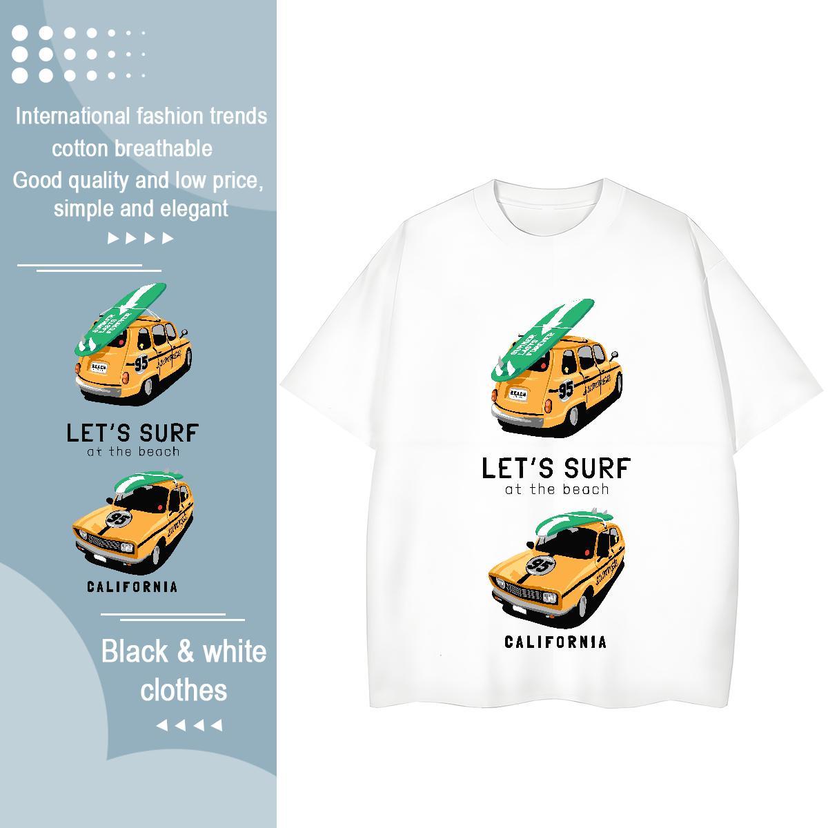 New Arrival Womens T Shirts 230g 100% Cotton Short sleeve Soft Spring Summer car Womens Tshirts Brand Plus Size Cartoon Clothings