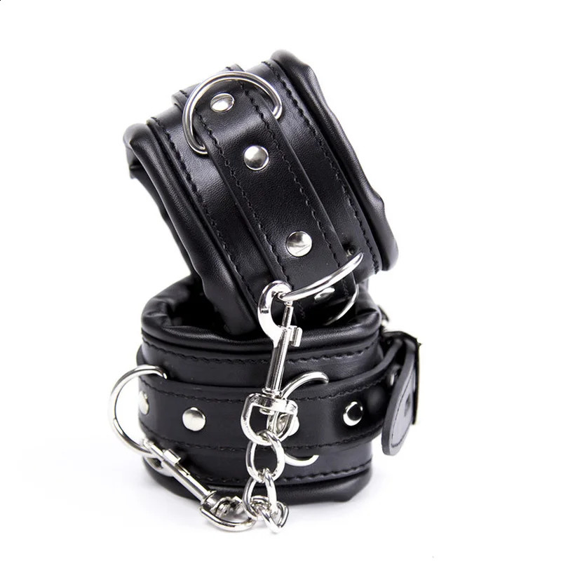 Stainless Steel Adjustable Spreader Bar Handcuffs Ankle Cuffs Bondage Set Sex Slave Restraints Dog Collar Sex Toys BDSM 240904