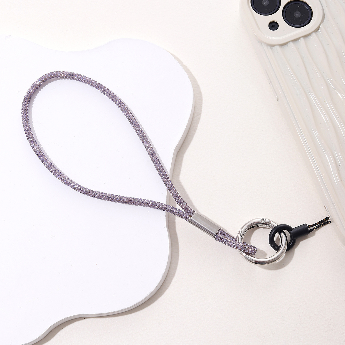 Yilian's new high-end luxury rhinestone phone chain inlaid sparkling diamonds, bracelet with drop and anti fall wristband