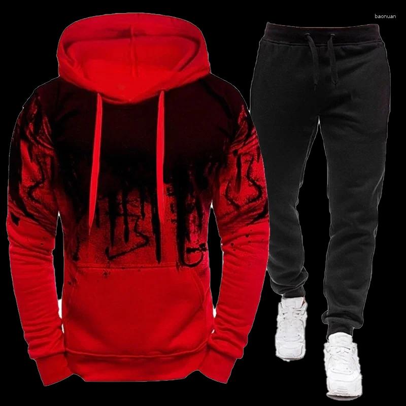 Men's Tracksuits Jogging Casual Pants Fitness Sportswear Under Decoration Sports Black
