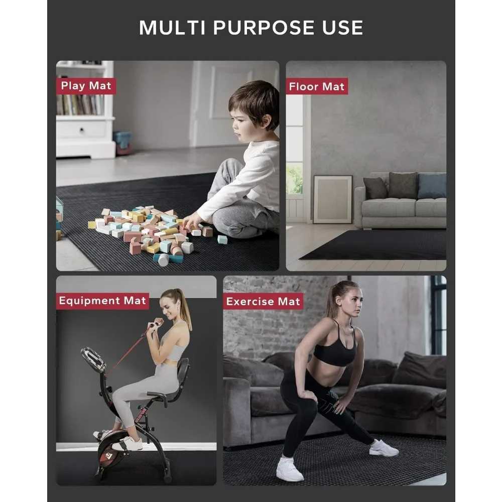 Super large sports mat non slip super durable thick exercise mat suitable for aerobic exercise on home gym floors fitness yoga mat W240906