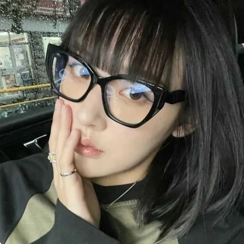 Printed fancy reading glasses for elderly people with polygonal colored frames in Europe and the United States mens and womens new+1.0 W240906