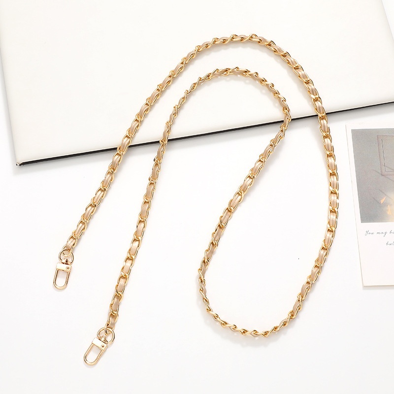 Bag crossbody leather chain, summer bag accessories, DIY shoulder strap, hanging rope, small fragrant wind mobile phone chain