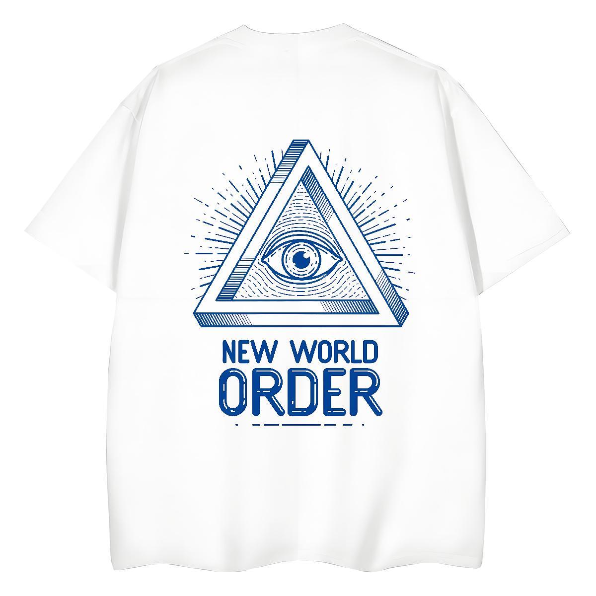 Classic T-Shirts 230g Pure Cotton Comfortable Outdoor eye of the devil Tshirt for Man Woman Free Shipping Cartoon Print Tshirts