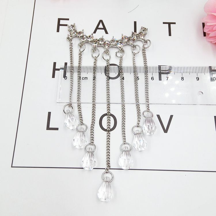 Trendy gemstone tassel pendant DIY phone case accessories Crystal pendant pendant Female material