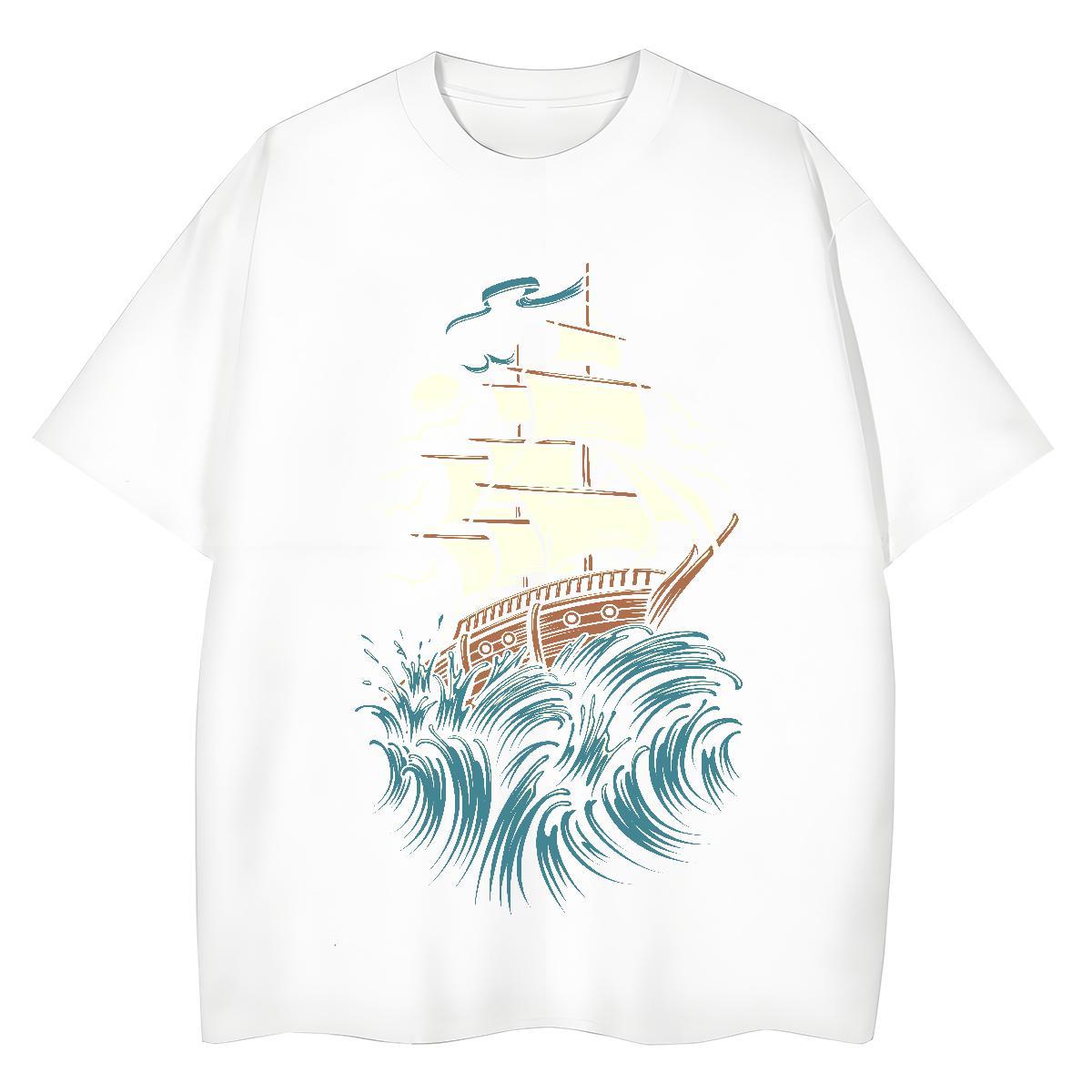 Designer Womens T Shirts 230g Cotton Breathable Home Outdoor ship Lady T shirt Loose DIY Printed Clothes