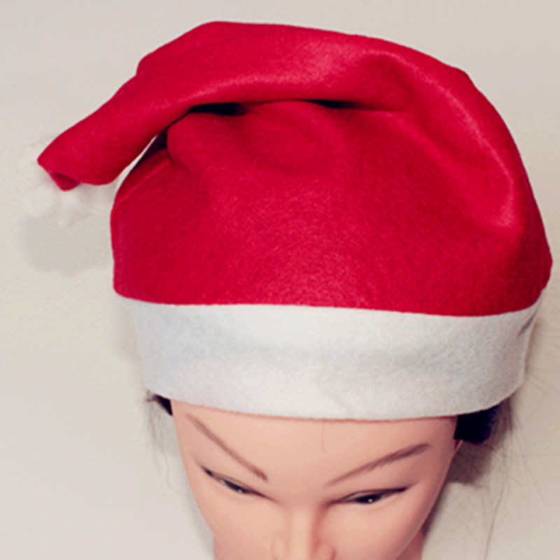 Non-woven Santa hats 30X40cm Christmas Decorations