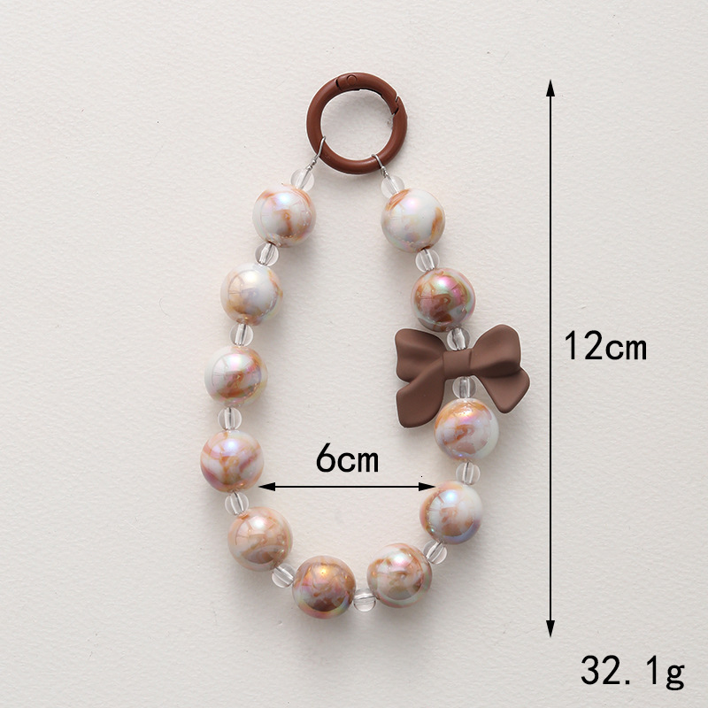 Tiktok the same type of beaded case accessories live selling mobile phone chain luggage pendant gifts