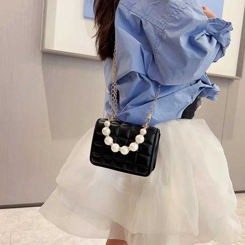 Childrens Kavay PU Cross Bag Large Capacity Casual Shoulder Bag Small Square Travel Bag W240906