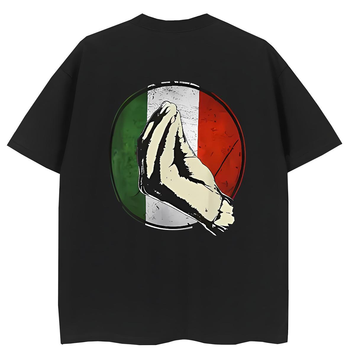 Fashion Casual T shirt 100% Cotton 230g Breathable Short Sleeve Hip Hop Street hands Womens Tshirts Loose White Plus Size Tops