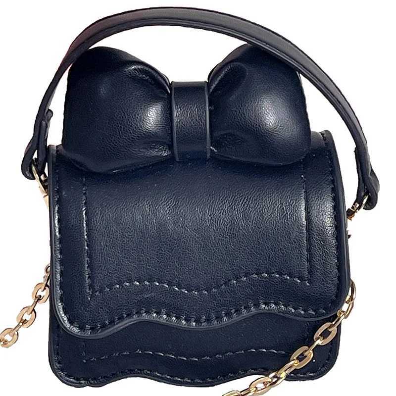 Fashionable childrens cross shaped bag cute cartoon bow foreign style baby coin purse mini girl princess bag W240906
