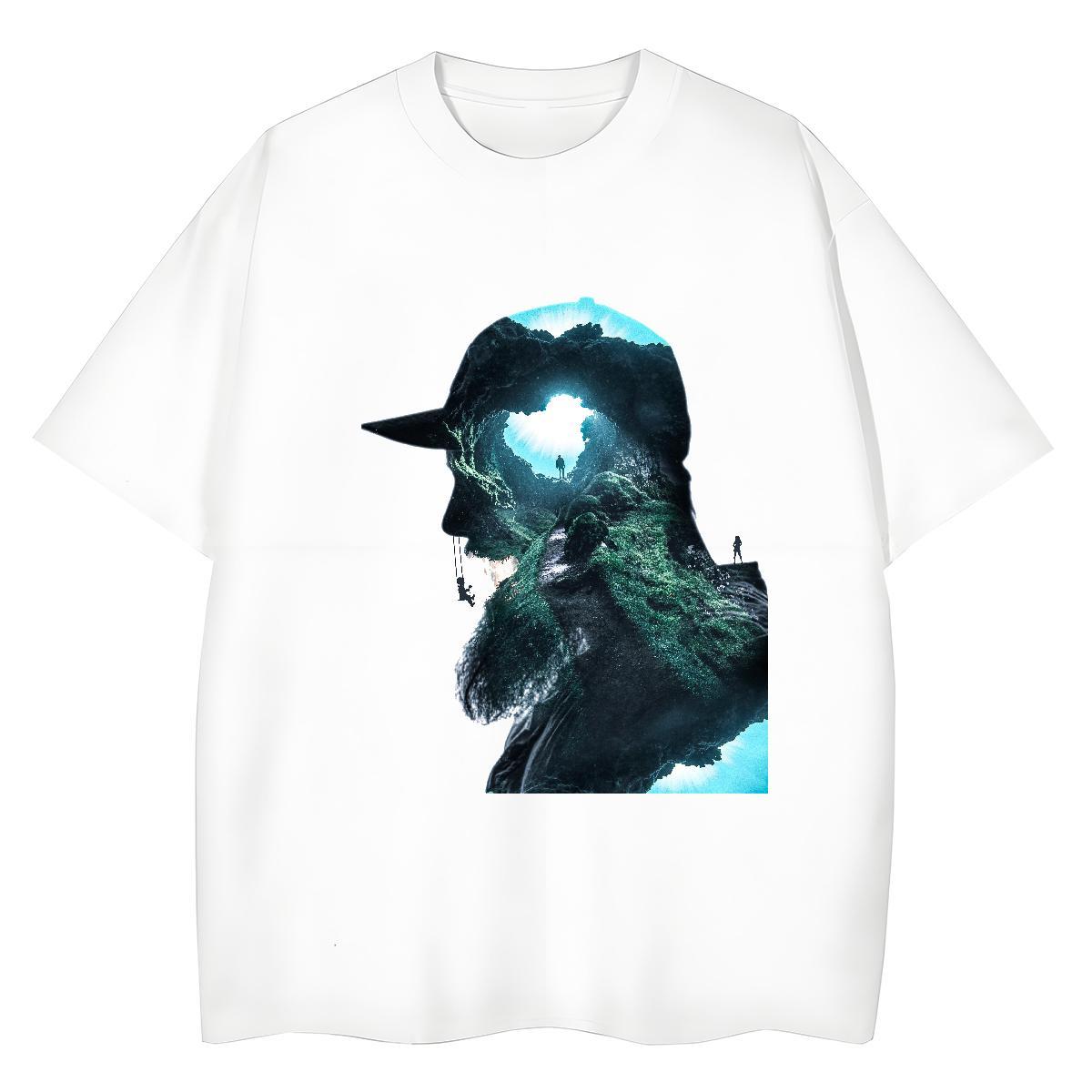 2024 DIY Woman T Shirts 230g 100% Cotton Comfortable Sport portrait Unisex Tshirts Designer Nice Customized Print Tee Shirt