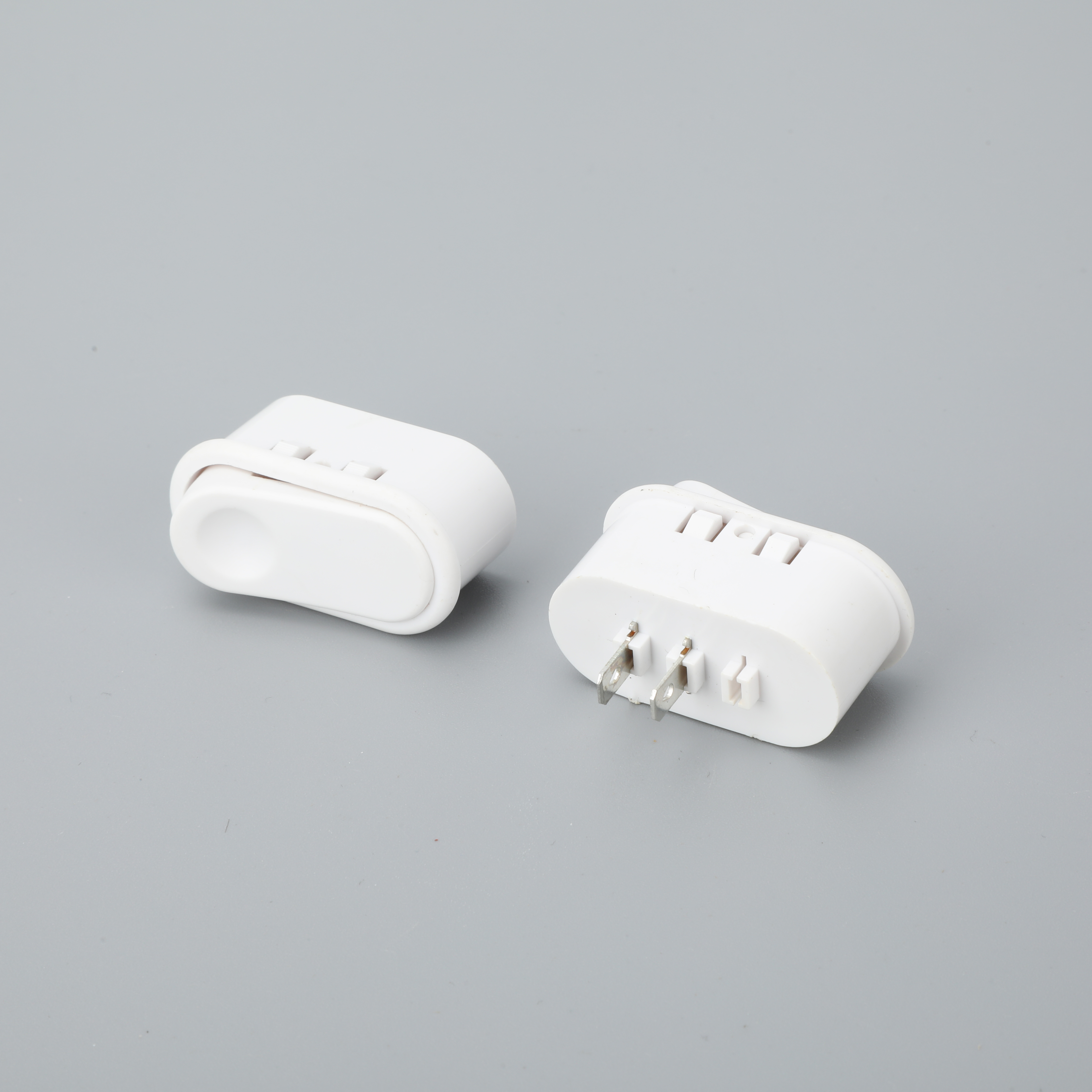 Hot Selling ABILKEEN Oval Shape No Illuminated ON-OFF Red Button Miniature Rocker Switch with 2 Pin Solder Terminal