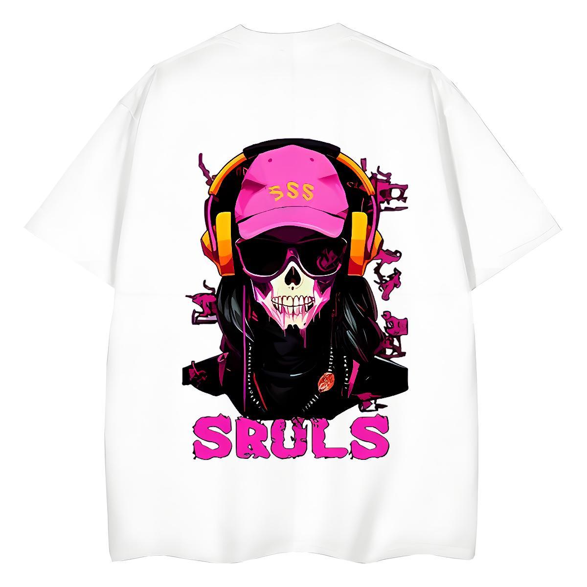 Designer T shirt 100% Cotton 230g Round Neck Short Sleeve Outdoor handset Woman Tshirt Soft Cartoon Floral Printing Clothes
