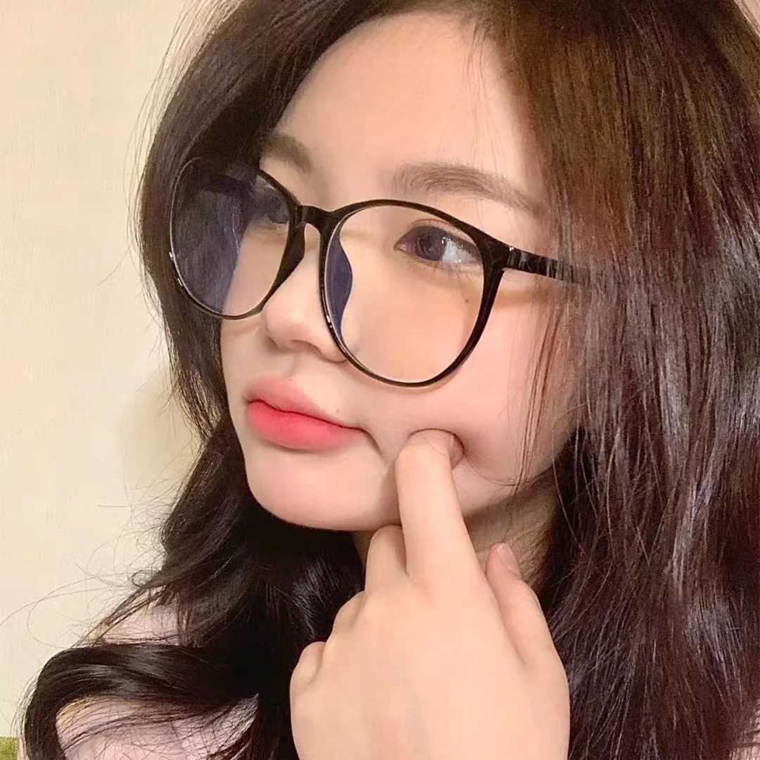 Transparent computer glasses glasses frame womens anti blue light circular glasses blocked glasses optical glasses frame W240906