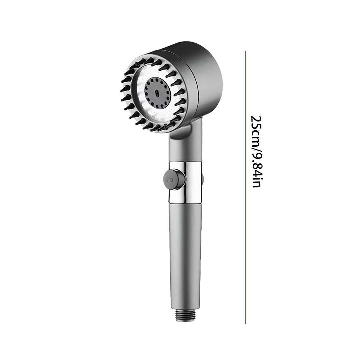 Shower Head with Handheld High Pressure Water Flow Multiple Spray Modes Power Wash Showerhead with ON/OFF Switch for Pets BathXJ240906