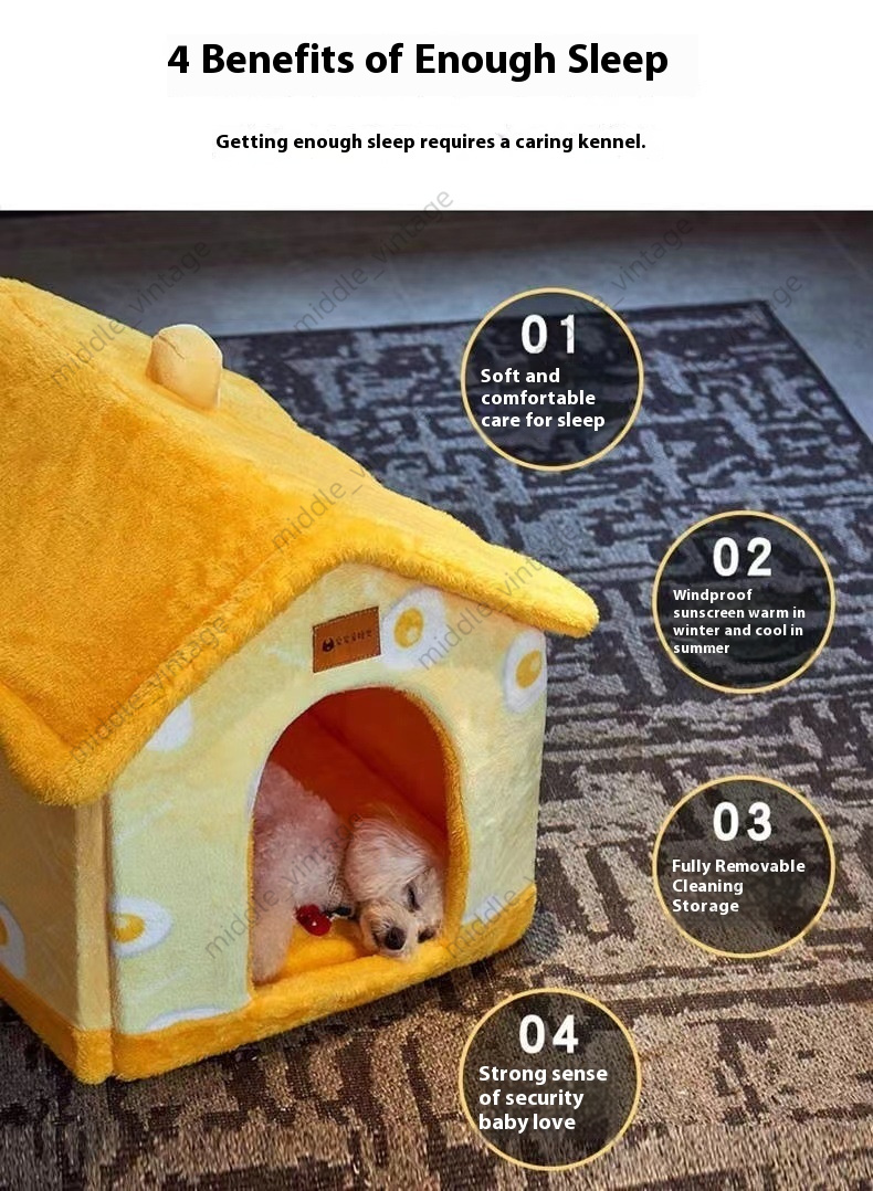 Warm Durable Seasonal Pet Home - Versatile, Closable Cat & Dog Kennel