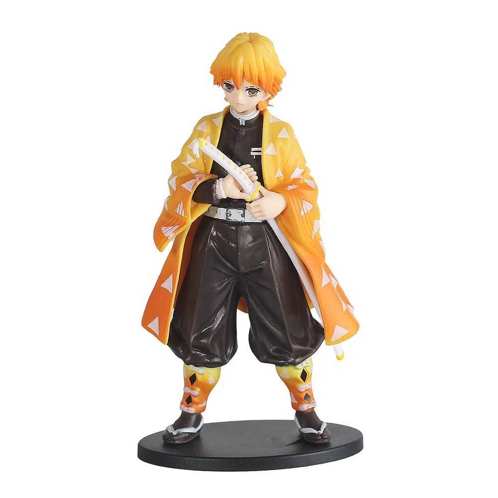 Anime 16CM Demon Slayer Kimetsu no Yaiba figure Kamado Tanjirou Action Figure Agatsuma Zenitsu Nezuko Warrior PVC Model ToysXJ240905