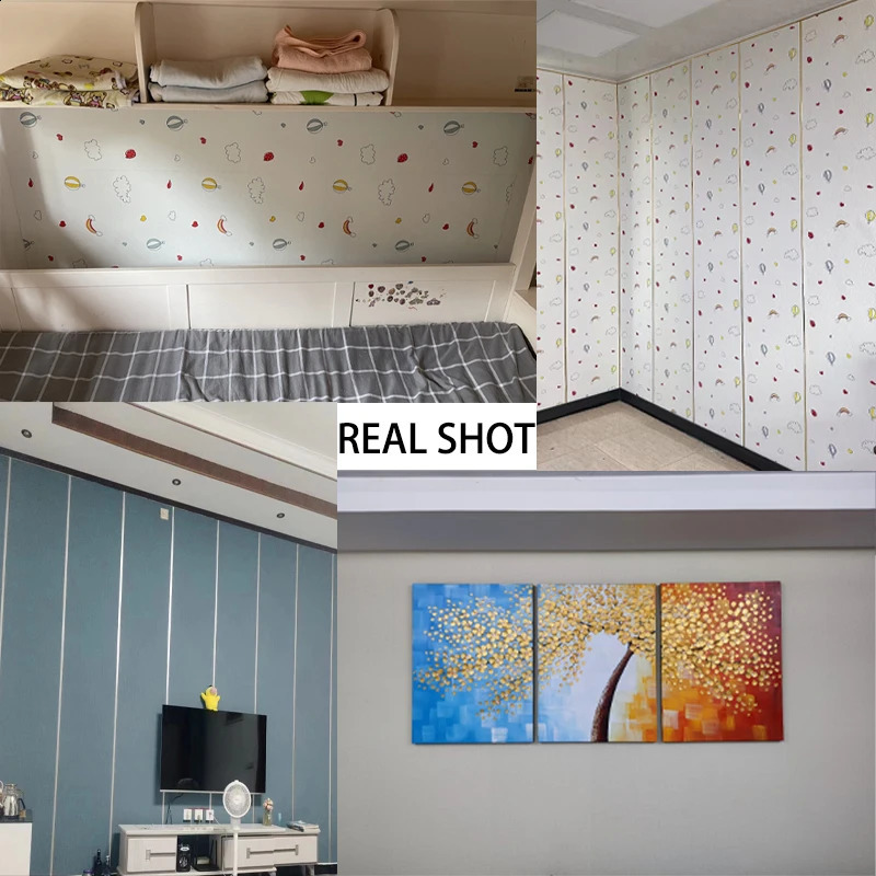 Linen wallpaper selfadhesive waterproof moistureproof mold proof 3D home and living room decoration 240903