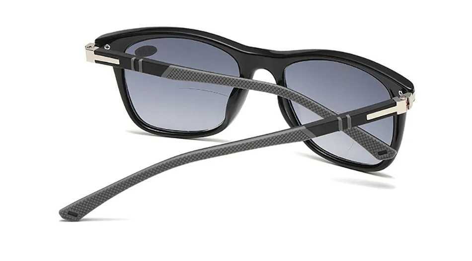 Sunglasses for women and men bifocal sun reading glasses UV sunshade glasses elder glasses square+1.0+1.5+2.0+2.5+3.0+3.5 W240907