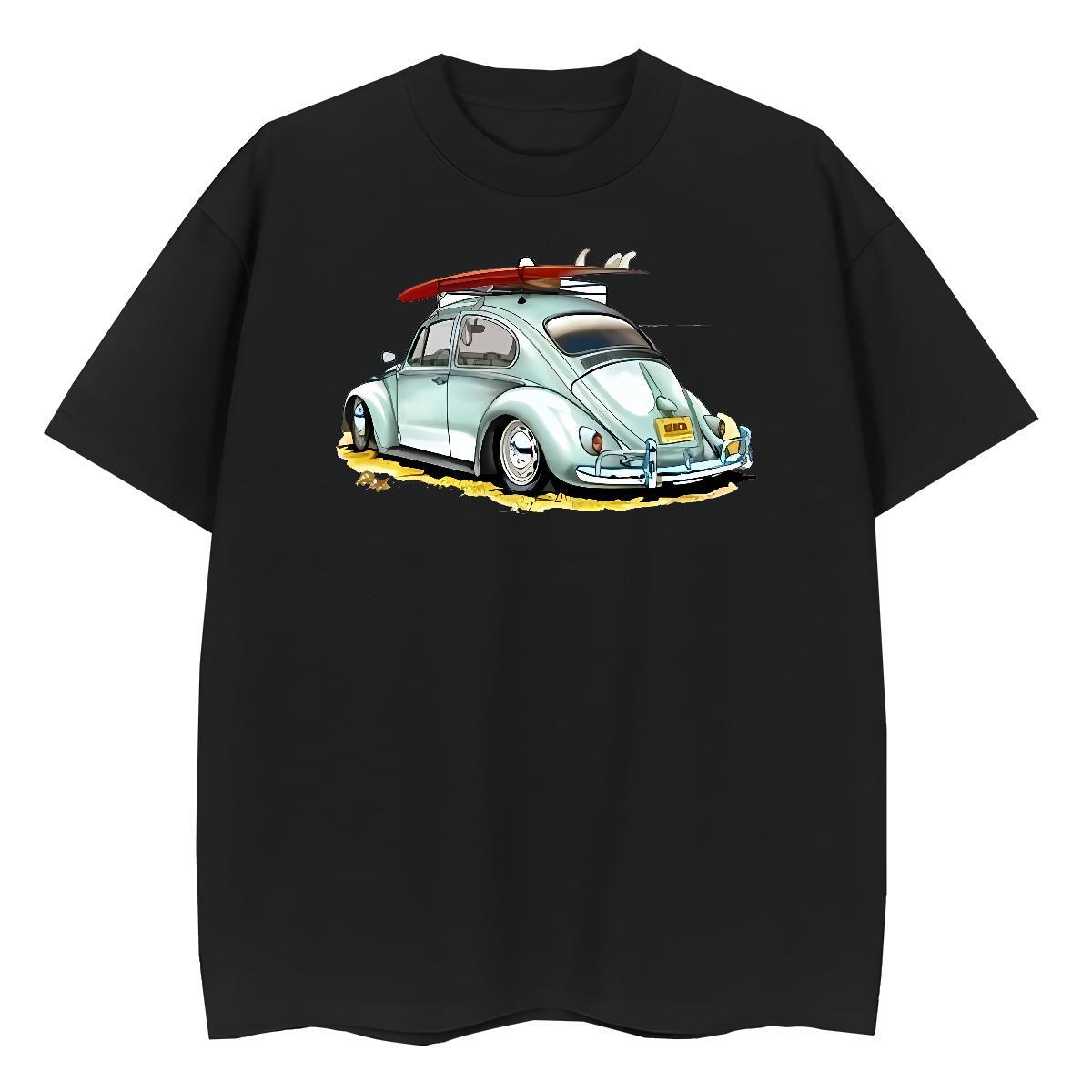 Fashion Womens T Shirts 100% Cotton 230g Crew Neck Breathable Street car Tshirt for Man Woman Loose fit Customized Tops Shirt