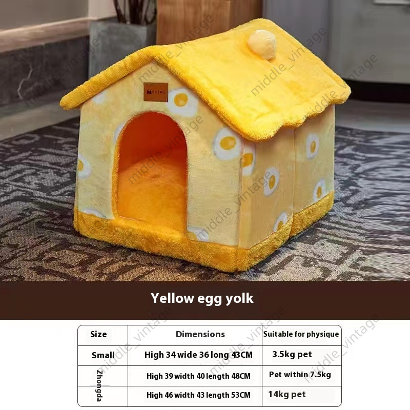 Warm Durable Seasonal Pet Home - Versatile, Closable Cat & Dog Kennel