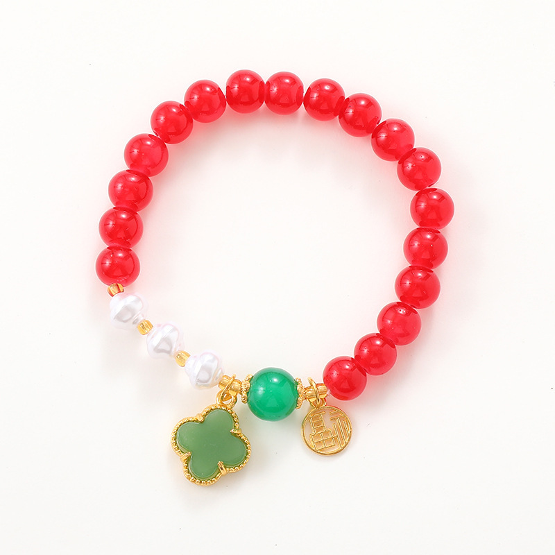 New candy colored glass bead fashionable and versatile, student couple small gift jewelry, bracelet, bracelet