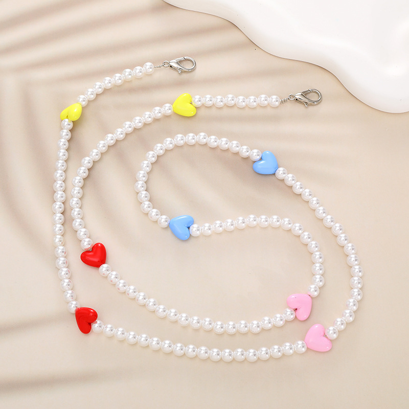 Beaded pearl cat claw crossbody mobile phone hanging rope, bag, chain, pendant, women's gift